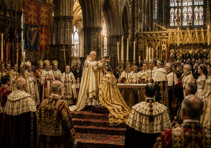 Coronation / royal ceremony in a cathedral