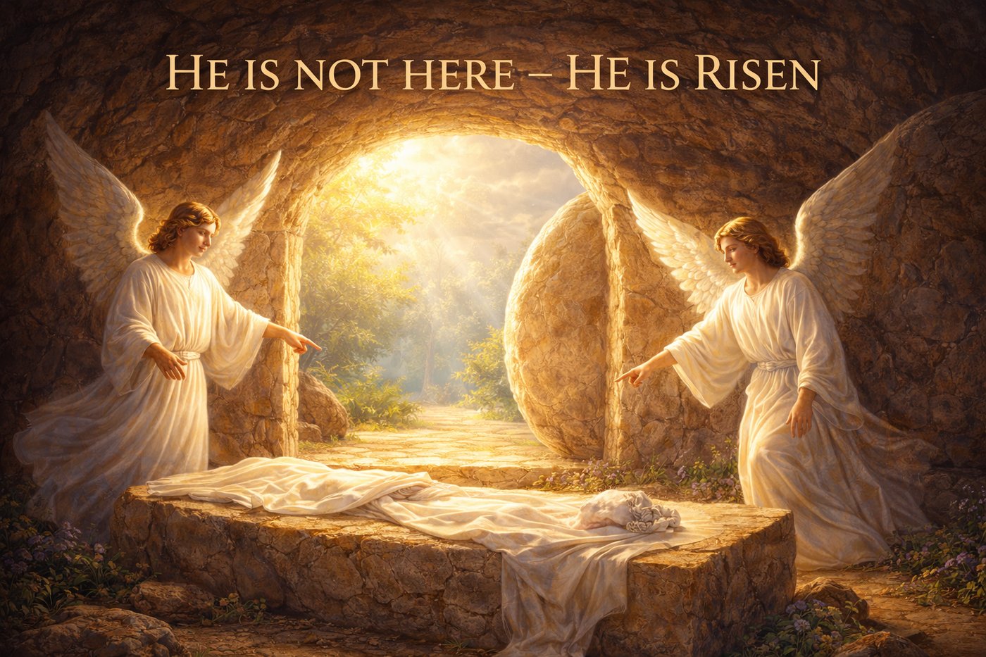 He Is Not Here — He Is Risen