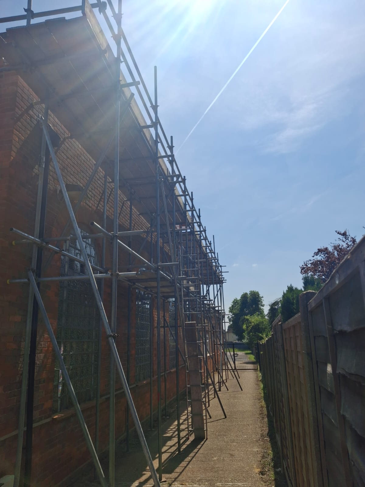 Church building repair works