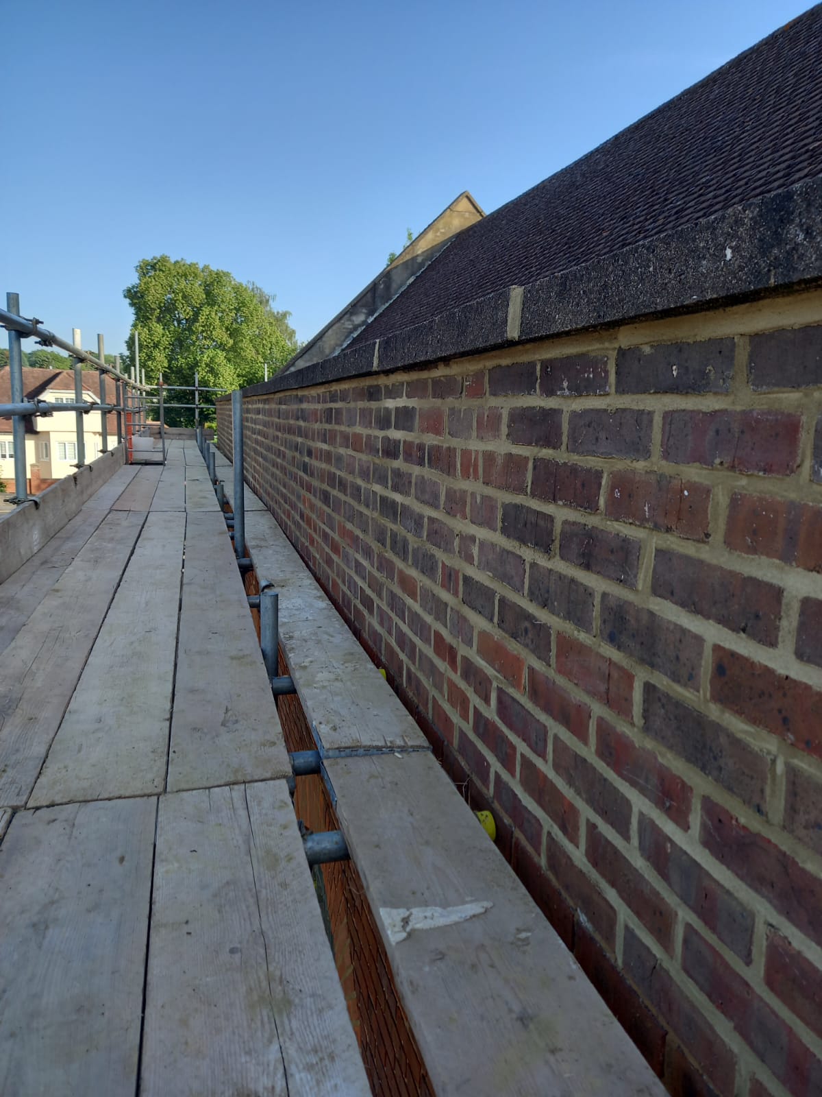Church building repair works