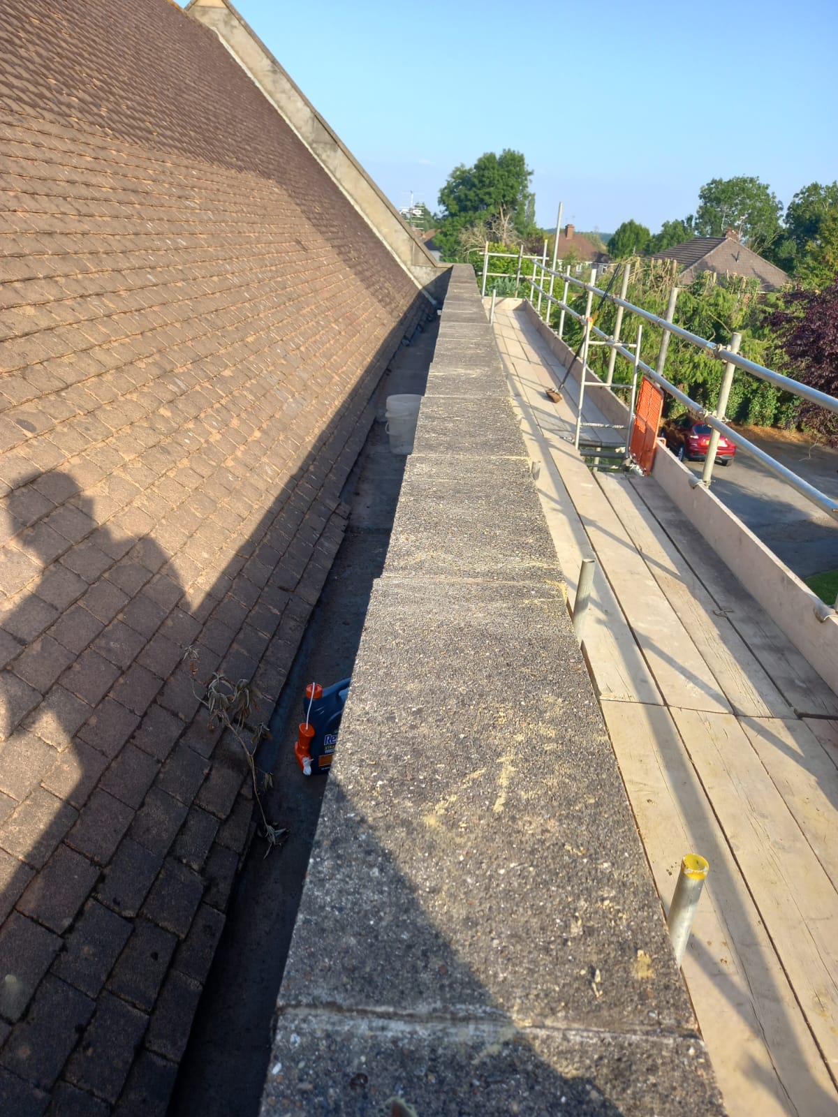 Church building repair works