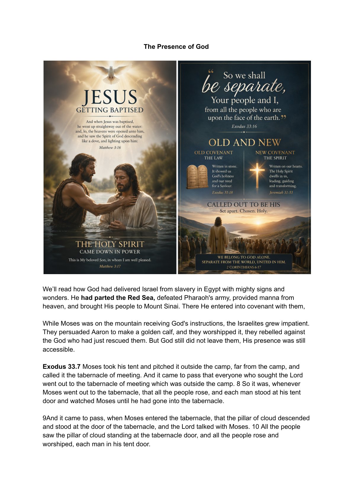 The Presence of God